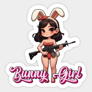 Tactical Bunny Girl Sticker